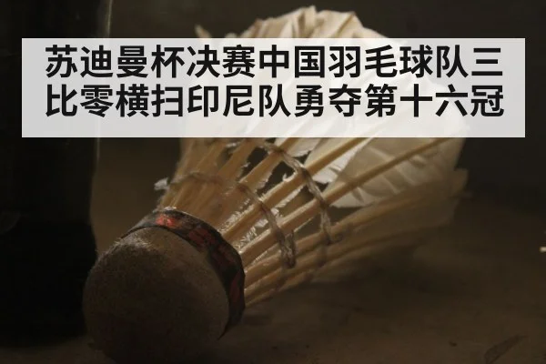 苏迪曼杯决赛中国羽毛球队三比零横扫印尼队勇夺第十六冠